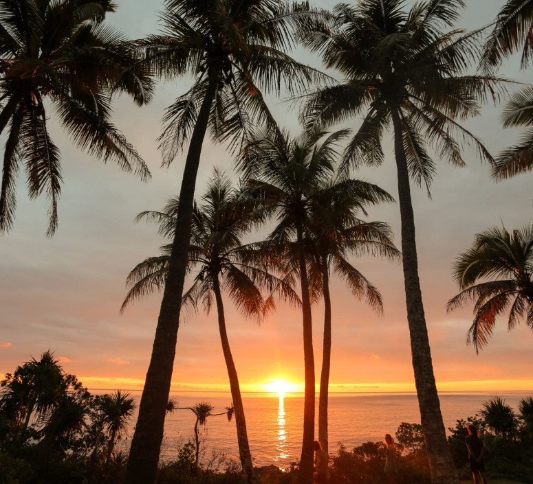 Coucher de soleil plage Maré Sunset 