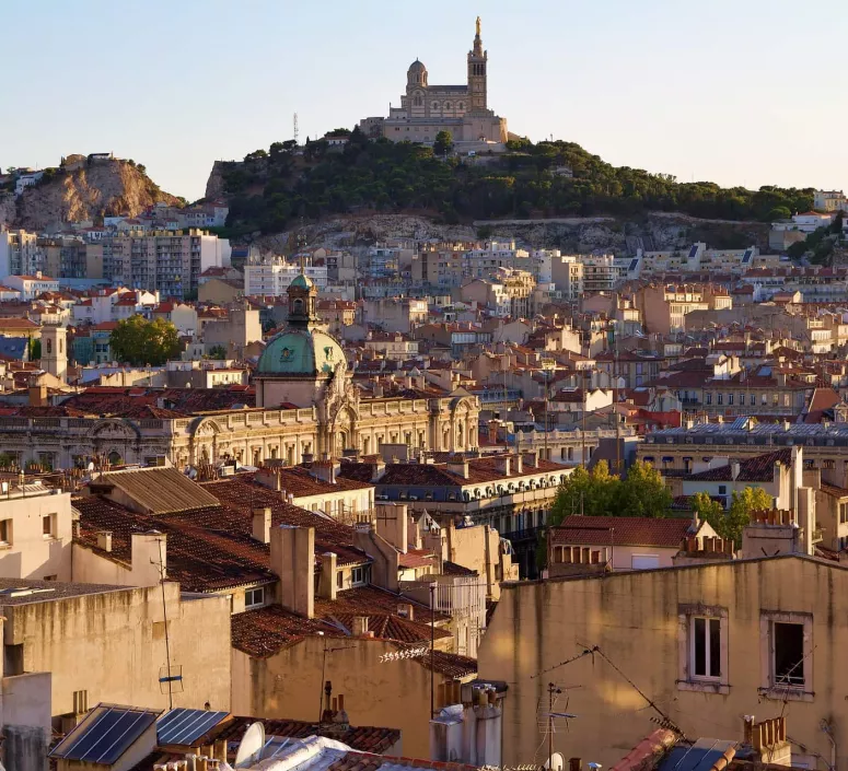 Ville de Marseille Marseille Vue Habitations Ville