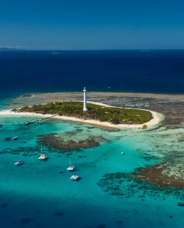 Phare Amédée vue du ciel Phare Amédée vue du ciel