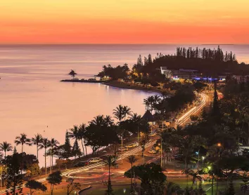 Coucher du soleil - Anse Vata plage