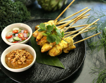 Plat traditionnel de Malaisie Poulet satay - Malaisie