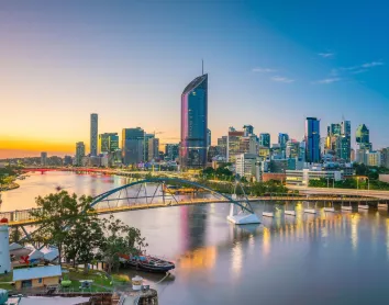 Brisbane vue sur la ville Pont Sunset Building 