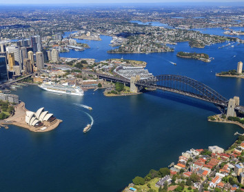 Paysage de la ville de Sydney Vue aérienne Paysage Sydney Opéra City